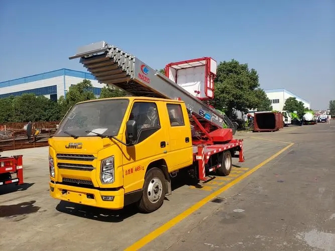 香河县附近云梯车出租 砂石搬运